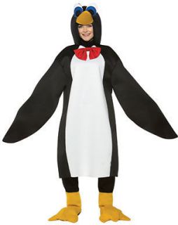 Penguin with Red Bow Tie Adult Halloween Costume