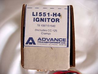 L1551 H4 Ballast Ignitor By Advance Transformer Co