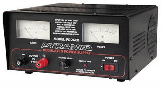 PYRAMID PRO AUDIO PS26KX NEW 22 AMP FUSED REGULATED POWER SUPPLY 15V 