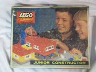 Lego JUNIOR CONSTRUCTOR 717 Set w/ box Samsonite Basic 1961 rare old 
