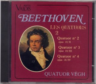 Beethoven String Quartet No 2 3 & 4   Quatuor Vegh VALOIS AUVIDIS 