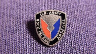 US Army Rock Island Arsenal Military Lapel Pin