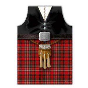 SCOTTISH PIPER KILT APRON (PVC COATED) NEW WITH TAGS