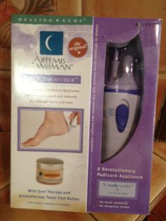 ARTEMIS WOMAN HEEL SMOOTHER WITH GEM THERAPY AND AROMATHERAPY TOPAZ 