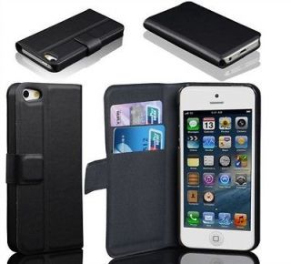 Card Holder Wallet PU Leather Case Cover For Apple iPhone 5 5G Flip 