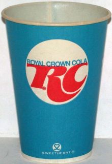 Old paper cup RC ROYAL CROWN COLA 7oz unused new old stock n mint+ 