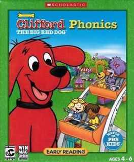   The Big Red Dog Phonics   Early Readin Ages 4 6 Scholastic PC/MAC NEW