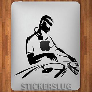   TECHNO MUSIC RAVE DJ Vinyl Decal Sticker for Apple i Pad 1 2 & 3