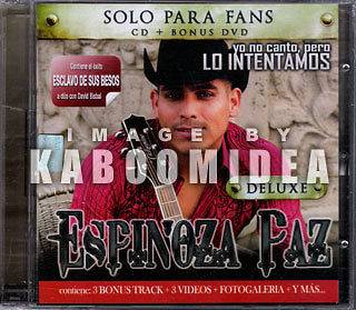 CD + DVD ESPINOZA PAZ Yo No Canto Pero Edicion Para Fans NEW Imported