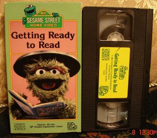 Sesame Street GETTING READY TO READ Vhs $5 Ships UNLIMITED 