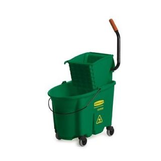Rubbermaid Wave Brake 32 Quarts Side Press Combo,Green   RCP758888GRE