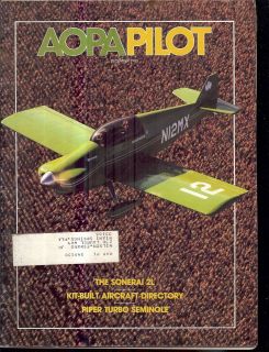 AOPA Magazine 12/80 Kits Quickie Sonerai CUBy Scorpion Glasair Benson 