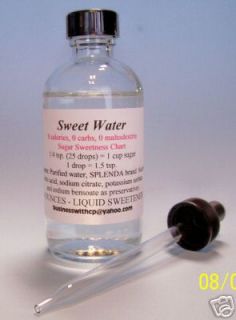 Sweet Water   LIQUID SPLENDA Sucralose Sweetener 4 oz. Made in USA 0 