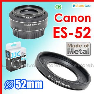   Hood Shade for Canon EF Canon 40mm EF f/2.8 STM Pancake 52mm (ES 52