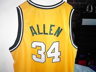 Ray Allen Seattle Supersonics Authentic Reebok Jersey Size 56