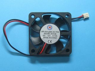 10 pcs Brushless DC Cooling Fan 12V 5010S 7 Blade 50x50x10mm 2pin 