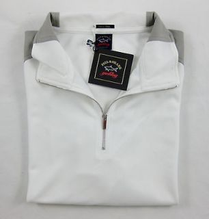 New PAUL & SHARK YACHTING Italy Microfiber L/S 1/4 Zip Sweater Shirt M 