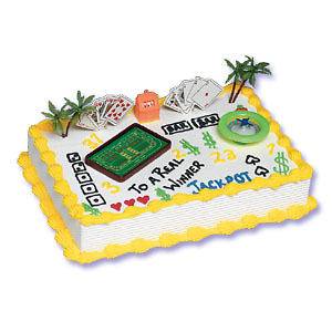 Gambling (Casino) Cake Kit Poker Craps Slot Machine