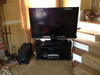 Sony Bravia 46 inch flat screen tv with Bose 321 surround sound system