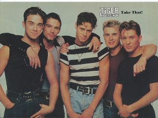 Take That California Dreams teen magazine pinup clipping Tiger Beat 