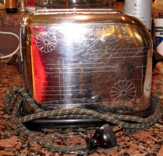 Vintage 1940s Toastmaster Toaster # 1B6 Made by McGraw Electric Co 
