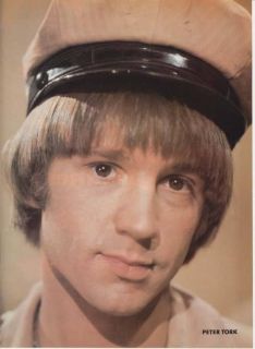 PETER TORK MINI POSTER Teen Pin Up THE MONKEES 1987 Full Page Magazine 