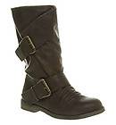 Womens Blowfish Tribeca Buckled Calf Boot Brown Relax Pu Boots