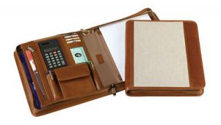 leather padfolio zipper in Clothing, 