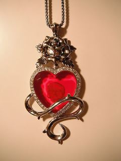 STEPHEN WEBSTER necklace   Dead Heart pendant with diamonds new
