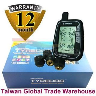 TYREDOG WTPMS External Tire Pressure Monitoring system with 4 Sensors 