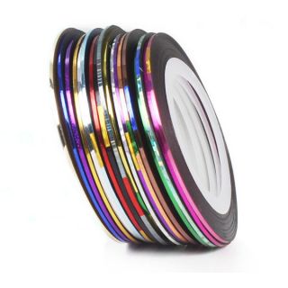 Newly listed Great Fashion 18 Color Rolls Striping Tape Line Nail Art 