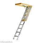 Louisville Aluminum Attic Ladder   7 Foot 9 Inch To 10 Foot Rated To 