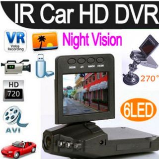 IR LED Night Vision 2.5 Color LCD Car Auto DVR HD Audio Video 