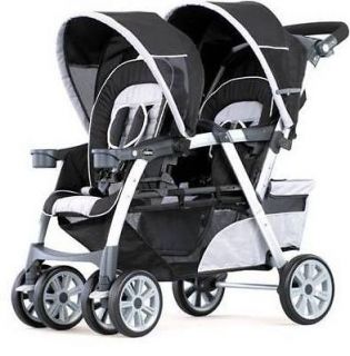 Chicco Cortina Together Stroller w/TWO Chicco Cortina Keyfit Car Seats