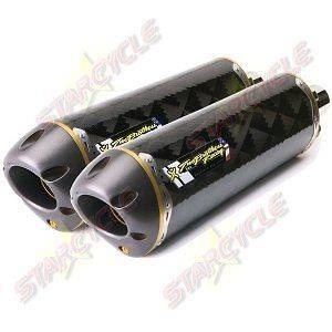 2012 Kawasaki ZX14R Two Brothers M2 Carbon Fiber Dual Slip On Exhausts