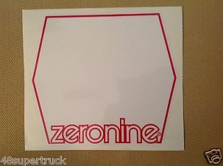 Zeronine NUMBER PLATE DECAL BMX BIKE BICYCLE WHITE RED STICKER