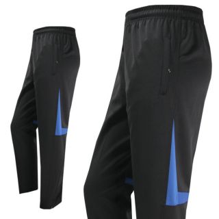   Active Sweat Pants Black Trousers Jogging Bottoms Zip Pockets Ankle