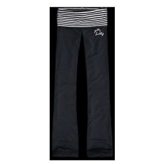 GILLY HICKS BY ABERCROMBIE NAVY BLUE STRIPES YOGA PANTS BOOTCUT XS