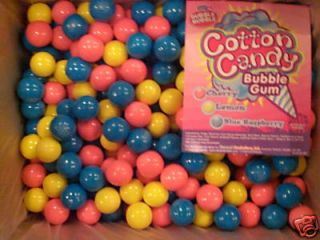 COTTON CANDY Bulk Vending 1 24mm Gum Balls 2 Pounds Approx 110 