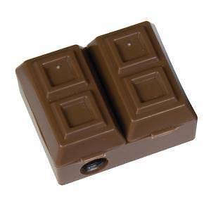 Chocolate Bar Sharpener with Chocolate Scented Eraser   Brand New