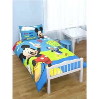   Mouse Junior / Toddler Duvet Cover & Pillowcase   Cot Bedding, Disney