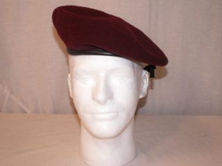 US ARMY Military Issue Maroon BERET   Size 6.5 NEW