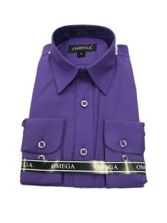 purple boys dress shirt in Tops, Shirts & T Shirts