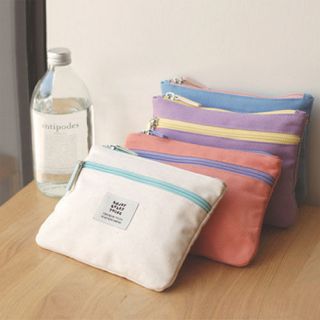 Canvas Cosmetic Makeup Bag Pencil Case_Ice Cream Pouch