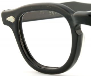   Black Eyeglass Frames Vintage Eyewear J. Depp 60s Retro James Dean