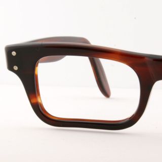 Vintage Tart Optical Amber Boeing Mens Eyeglass Frames Eyewear