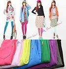 Korean Colorful Girl’s Cute Trendy Candy Color Pencil Pants Fit 