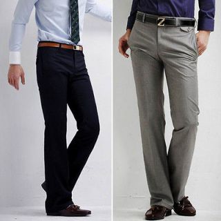 2may12 New Mens Fashion Casual Suit Pants Long Trousers 2 Color PA83
