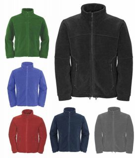 Mens Full Zip Classic Fleece Jackets Sizes XS to 4XL SUITABLE FOR WORK 