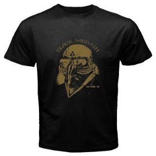 New BLACK SABBATH US Tour 78 Used by Tony Stark Mens Black T Shirt 